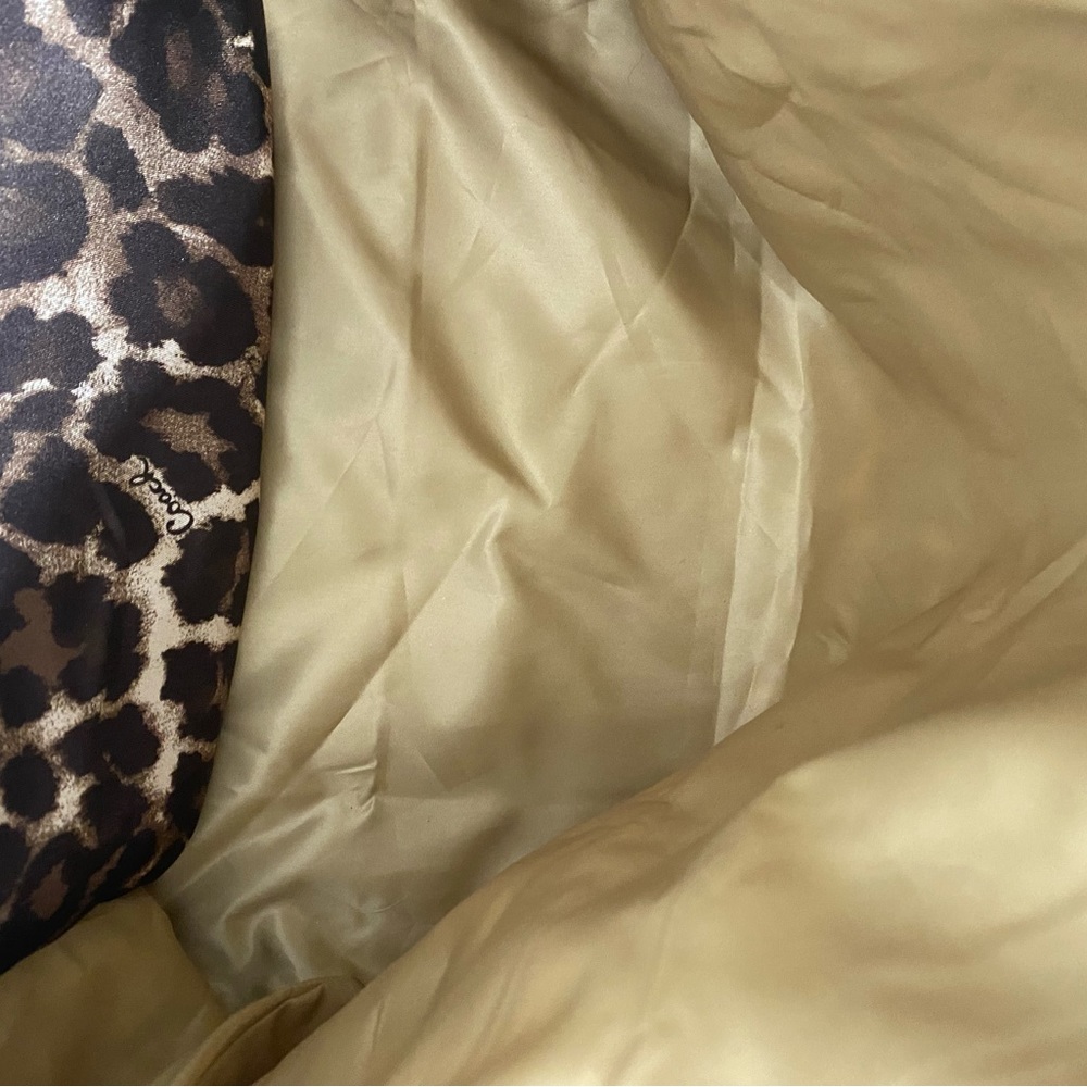 Authentic Cheetah/Leopard Coach tote/Shoulder bag W/Detachable Makeup Bag - Picture 12 of 15